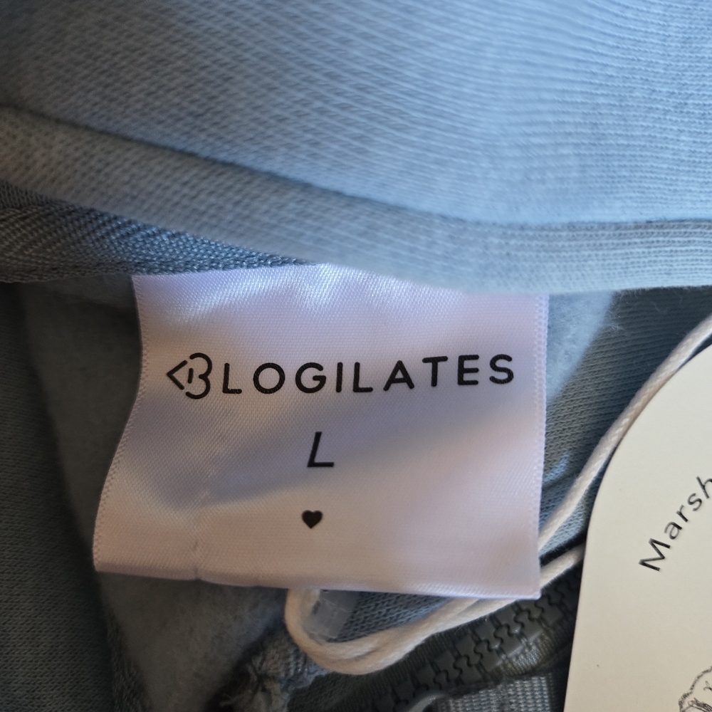NWT Blogilates Marshmallow Full Zip Hoodie - Blue - Picture 5 of 6